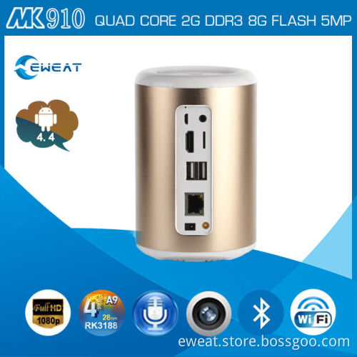 Rikomagic MK910 Android TV BOX RK3188 Quad Core 2G/8G Wireless HDMI Mini PC Media Player Smart TV Receiver android 4.4 tv box